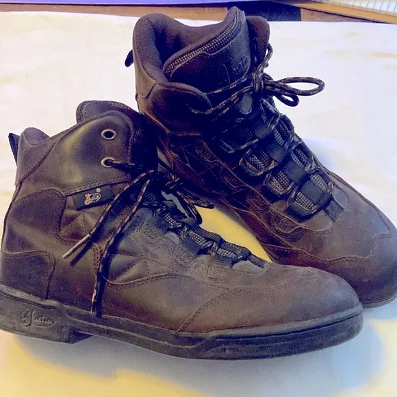 Justin Boots | Shoes | Justin Lace Up Work Boots 9 2m | Poshmark display picture 3